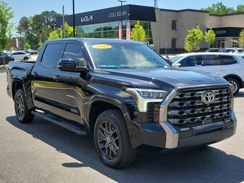 Midnight Black Metallic 2023 Toyota Tundra Platinum