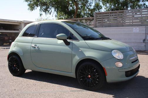 Green 2013 FIAT 500 Pop