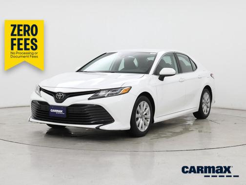 White 2019 Toyota Camry LE