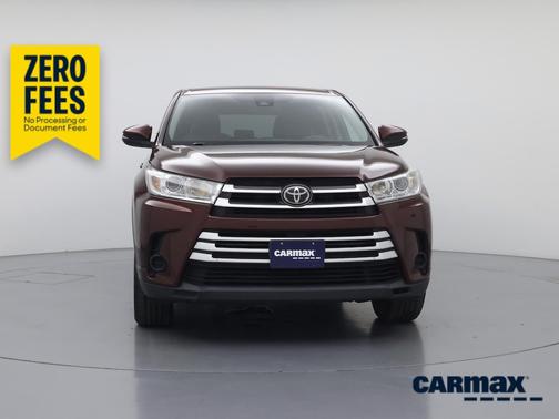 Burgundy 2017 Toyota Highlander LE