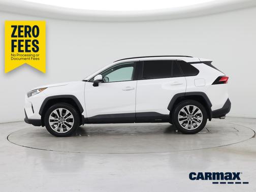 White 2019 Toyota RAV4 XLE Premium