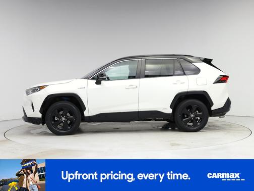 White 2021 Toyota RAV4 Hybrid XSE