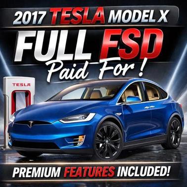 Blue 2017 Tesla Model X 100D