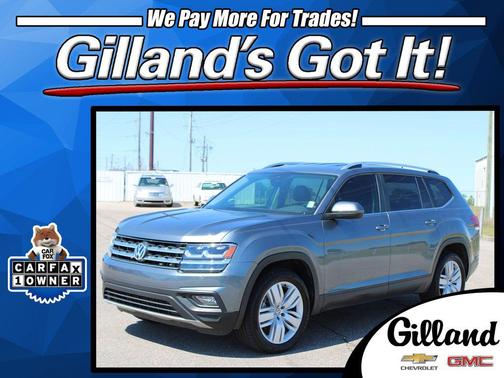 Platinum Gray Metallic 2019 Volkswagen Atlas 3.6L SE w/Technology
