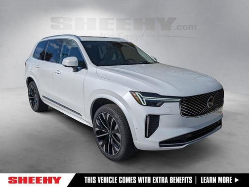 Crystal White Pearl 2026 Volvo XC90 B6 Ultra 7-Seater