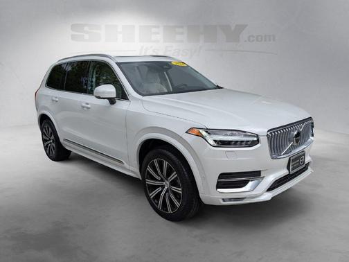 Crystal White Metallic 2024 Volvo XC90 B6 Plus Bright Theme 7-Seater