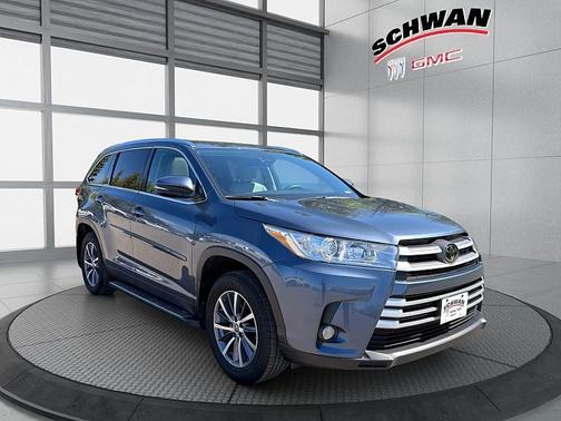Shoreline Blue Pearl 2019 Toyota Highlander XLE