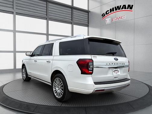 Star White Metallic Tri-Coat 2023 Ford Expedition Max Platinum