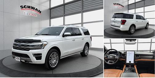 Star White Metallic Tri-Coat 2023 Ford Expedition Max Platinum