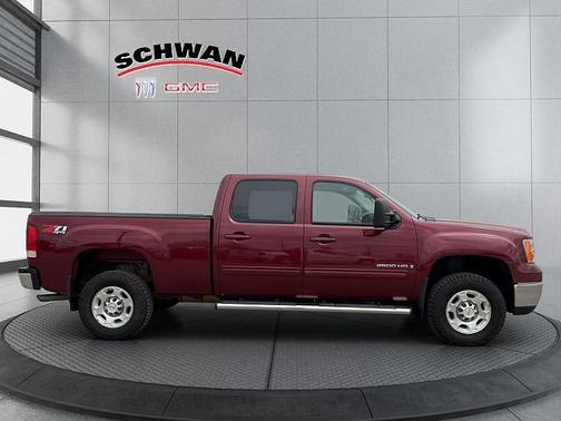 Maroon 2009 GMC Sierra 2500 SLT Crew Cab