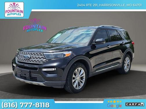 Agate Black Metallic 2021 Ford Explorer Limited