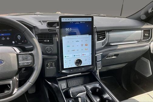 Red Metallic 2025 Ford F-150 Lightning Platinum