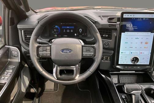 Red Metallic 2025 Ford F-150 Lightning Platinum