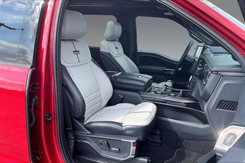 Red Metallic 2025 Ford F-150 Lightning Platinum