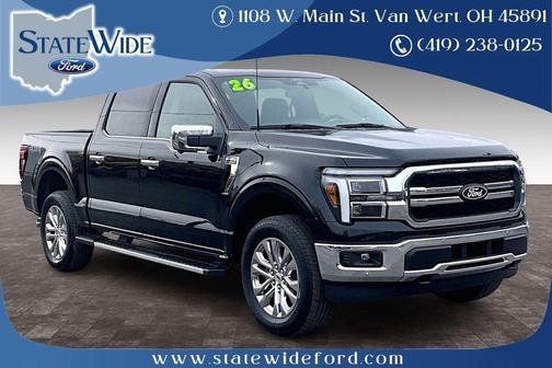 Agate Black Metallic 2026 Ford F-150 Lariat Truck