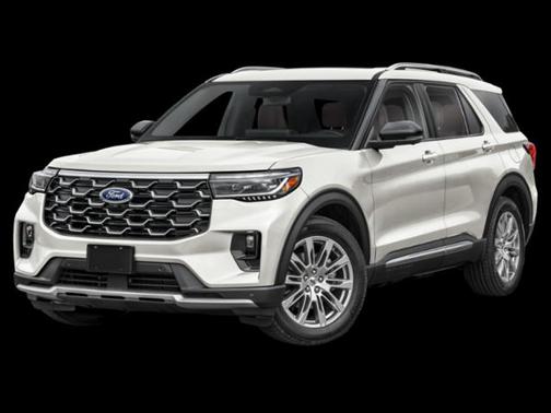 White 2026 Ford Explorer Platinum