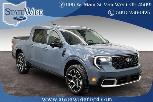 Azure Gray Metallic Tri-Coat 2026 Ford Maverick Lariat Truck