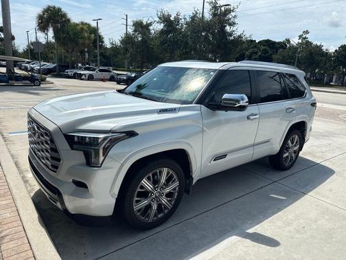 Wind Chill Pearl 2025 Toyota Sequoia Capstone