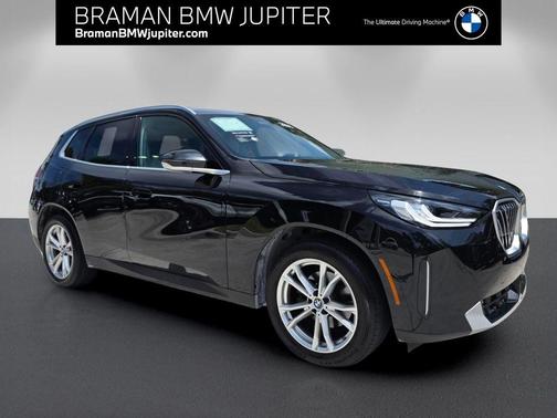 Black Sapphire Metallic 2025 BMW X3 30 xDrive