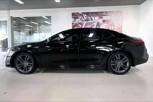 Crystal Black Pearl 2018 Acura TLX V6 A-Spec