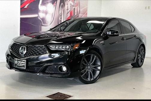 Crystal Black Pearl 2018 Acura TLX V6 A-Spec