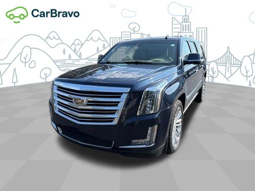 Dark Adriatic Blue Metallic 2019 Cadillac Escalade ESV Platinum