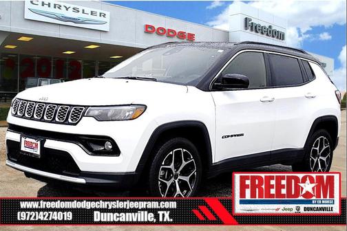 Bright White Clearcoat 2025 Jeep Compass Limited