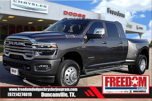 Granite Crystal Metallic Clearcoat 2025 RAM 3500 Laramie Mega Cab 4x4 6'4' Box