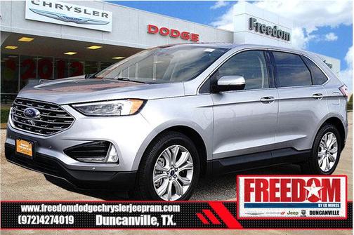 Silver Metallic 2022 Ford Edge Titanium