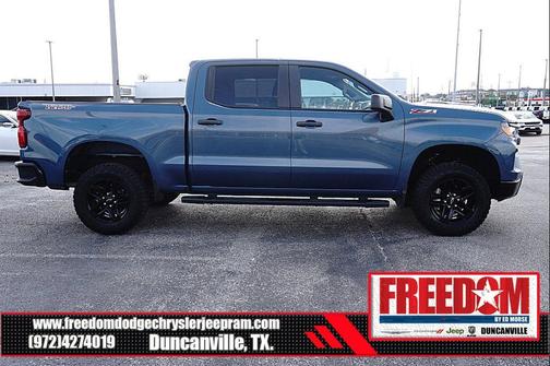 Lakeshore Blue Metallic 2024 Chevrolet Silverado 1500 Custom Trail Boss