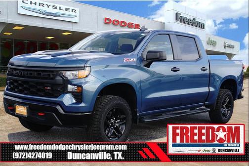 Lakeshore Blue Metallic 2024 Chevrolet Silverado 1500 Custom Trail Boss