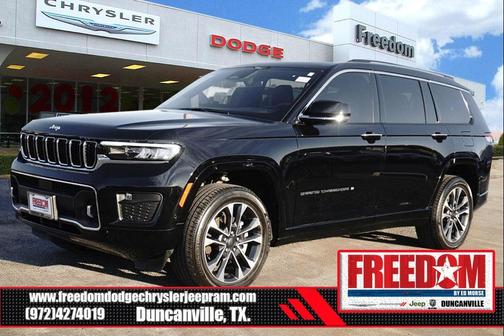 Diamond Black Crystal Pearlcoat 2023 Jeep Grand Cherokee L Overland