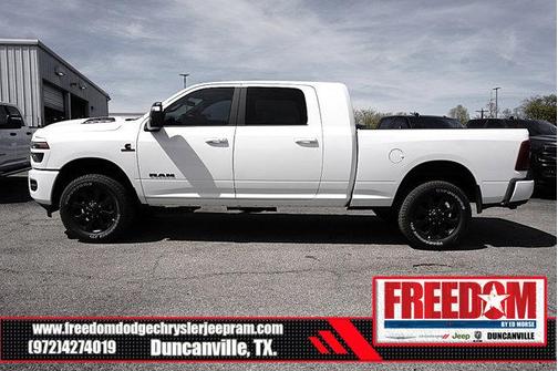 Bright White Clearcoat 2026 RAM 3500 Laramie Mega Cab 4x4 6'4' Box