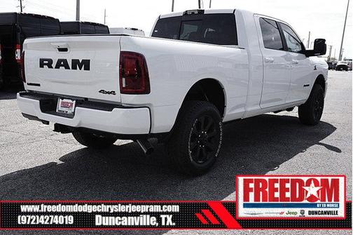 Bright White Clearcoat 2026 RAM 3500 Laramie Mega Cab 4x4 6'4' Box
