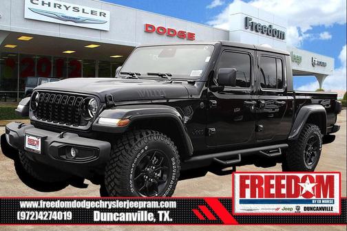 Black Clearcoat 2026 Jeep Gladiator Willys 4x4