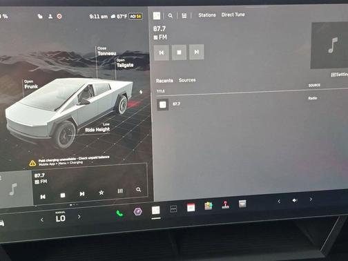Gray 2025 Tesla Cybertruck Base
