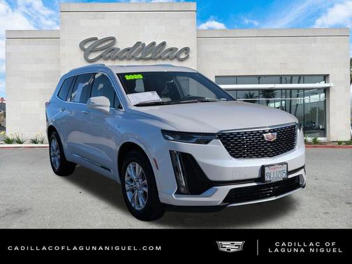 Crystal White Tricoat 2025 Cadillac XT6 Luxury FWD