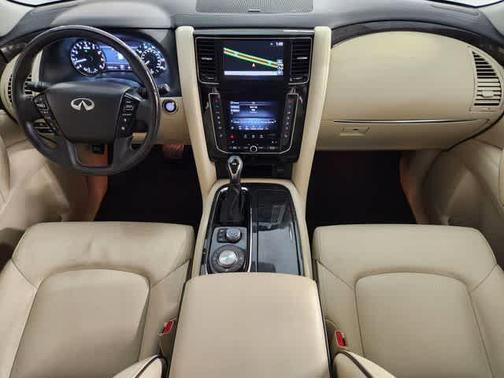 Moonstone White 2020 INFINITI QX80 Luxe