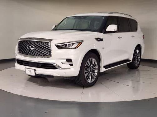 Moonstone White 2020 INFINITI QX80 Luxe