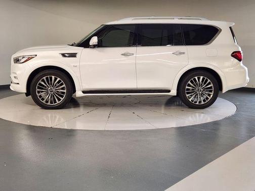 Moonstone White 2020 INFINITI QX80 Luxe