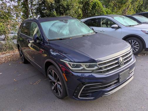 Atlantic Blue Metallic 2022 Volkswagen Tiguan 2.0T SEL R-Line 4MOTION