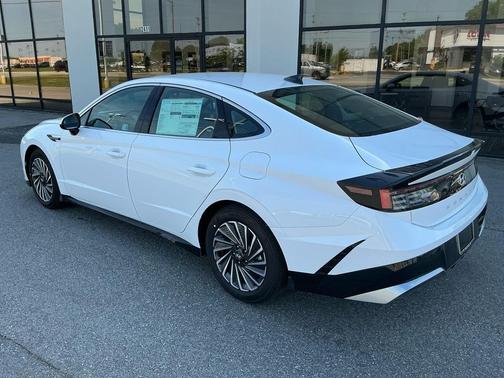 Serenity White 2025 Hyundai SONATA Hybrid SE