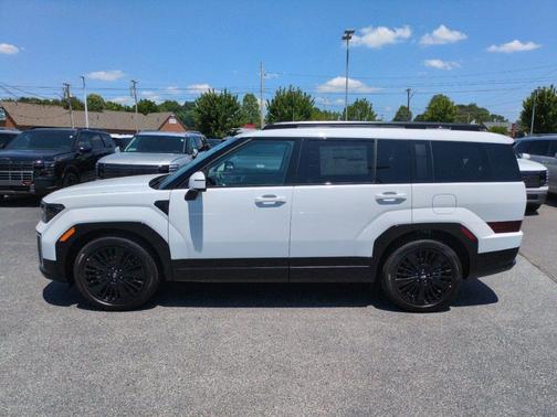 Serenity White 2026 Hyundai SANTA FE HEV Calligraphy