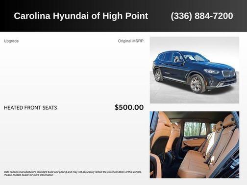 Jet Black 2022 BMW X3 xDrive30i