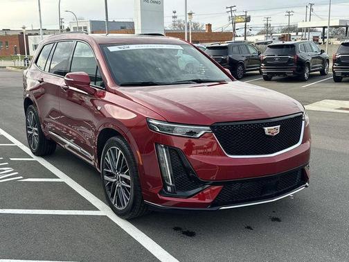 Radiant Red Tintcoat 2025 Cadillac XT6 Sport AWD
