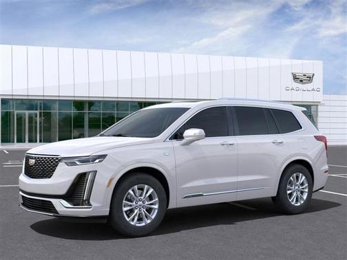 Crystal White Tricoat 2025 Cadillac XT6 Luxury AWD
