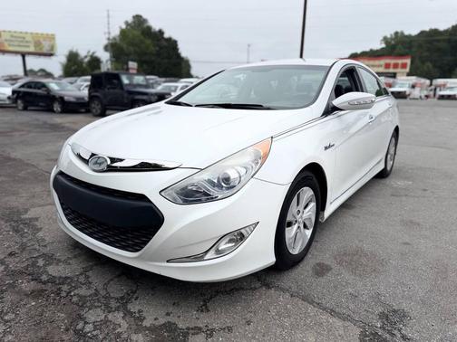 Porcelain White Pearl 2014 Hyundai SONATA Hybrid Limited