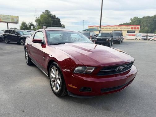 Red 2010 Ford Mustang Premium