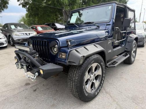 Blue 2004 Jeep Wrangler Sport