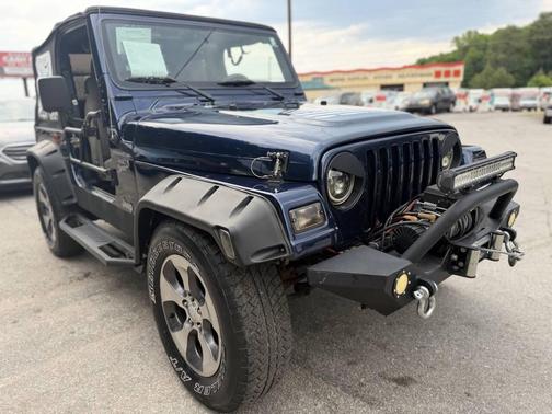 Blue 2004 Jeep Wrangler Sport